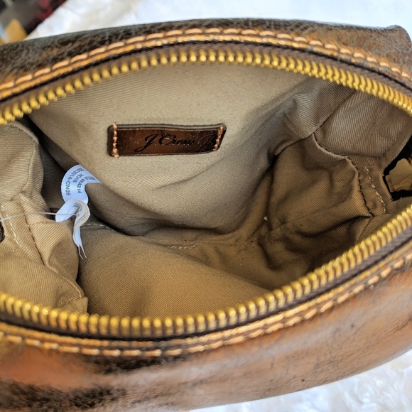 NWT J. Crew Leather Harper Mini Dopp Kit - Picture 3 of 8